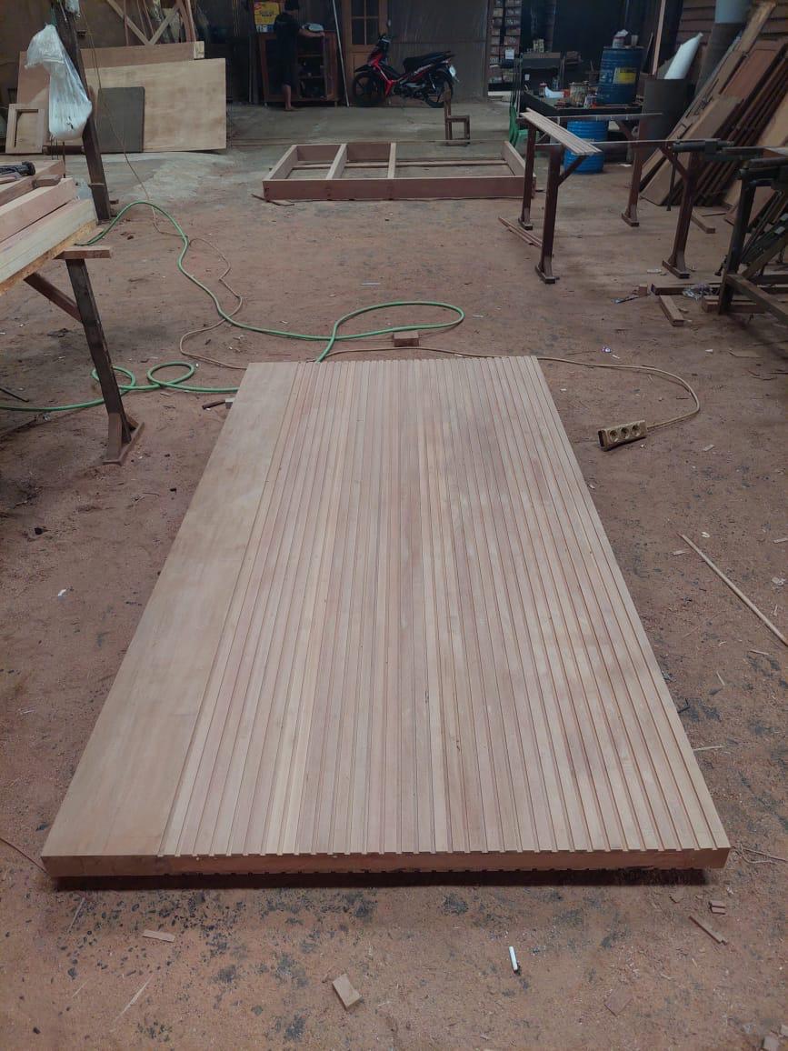 Pintu flat kayu kamper samarinda oven